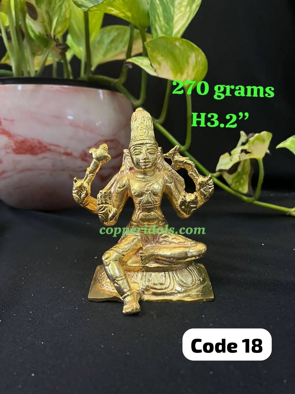 Prasiddh copper idols presents panchaloha idol of shiva / maheshwara