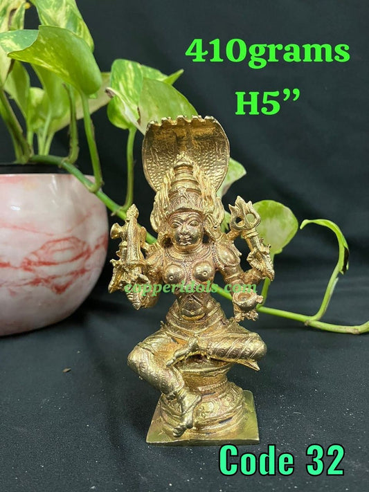 Prasiddh copper idols presents panchaloha idol of mariamma /mariyamma / chowdeshwari