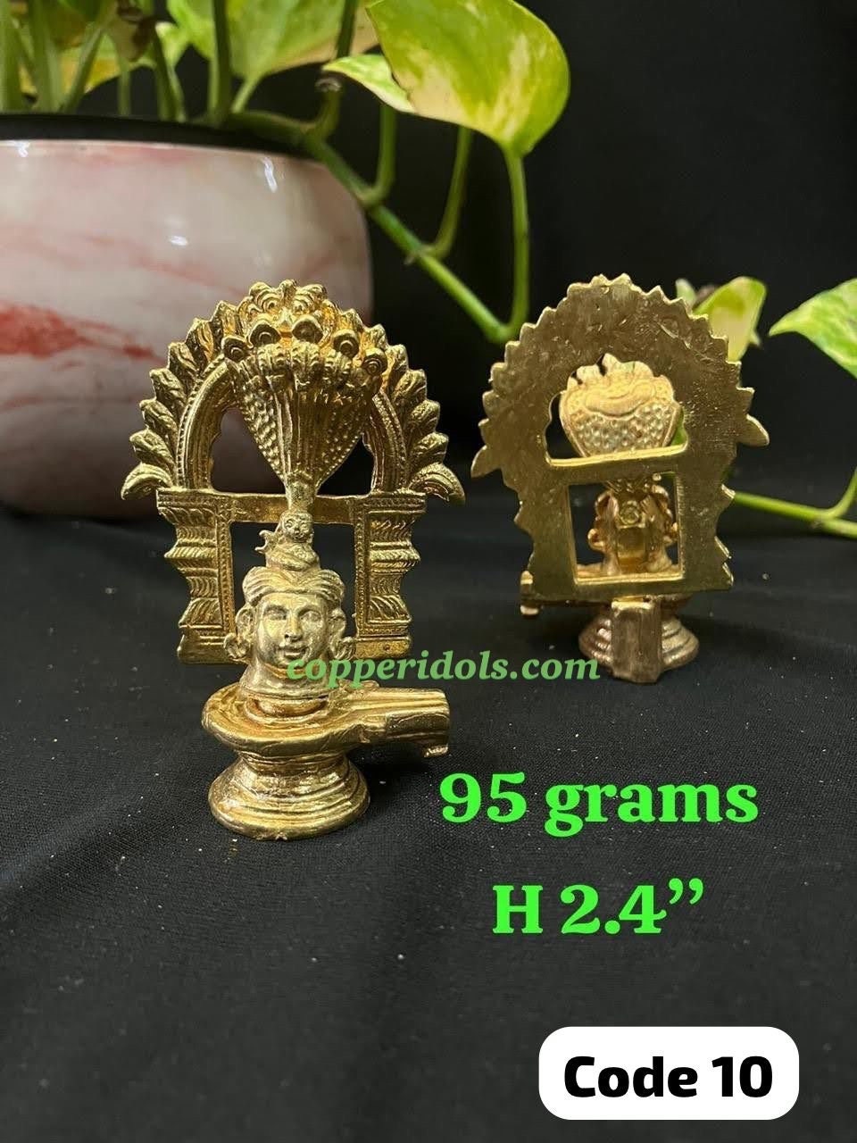 Prasiddh copper idols presents panchaloha idol of mukalinga / shiva muka