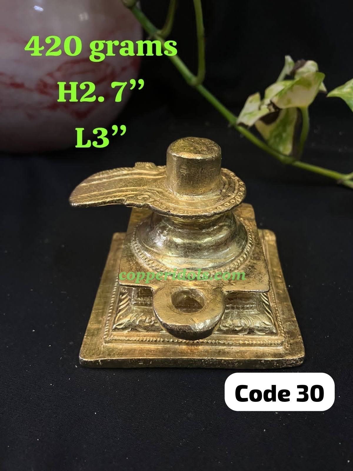 Prasiddh copper idols presents panchaloha idol of shiva linga