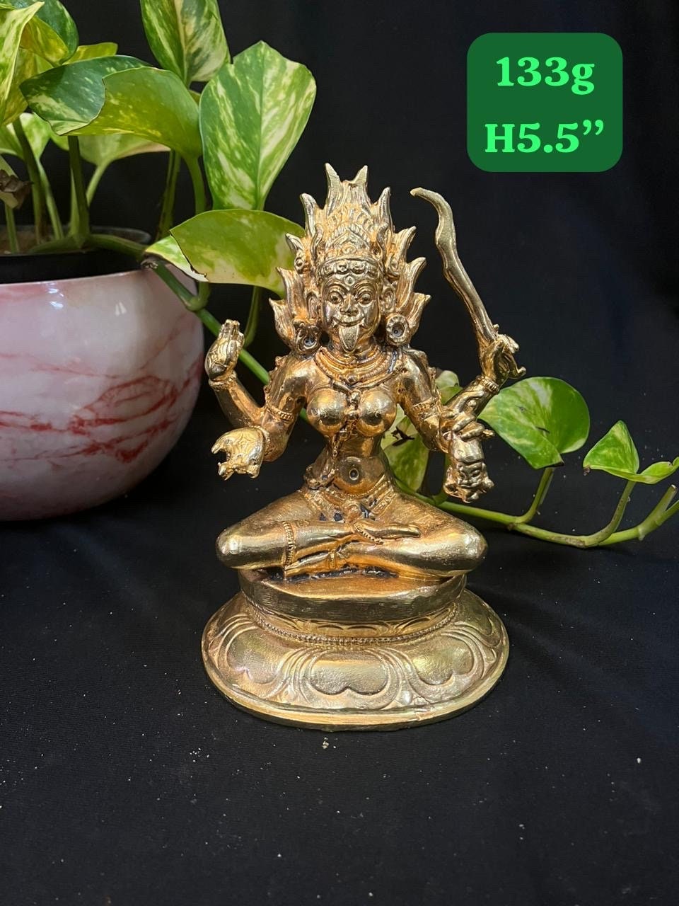 Prasiddh copper idols presents panchaloha idol of dakshina kali / durgi