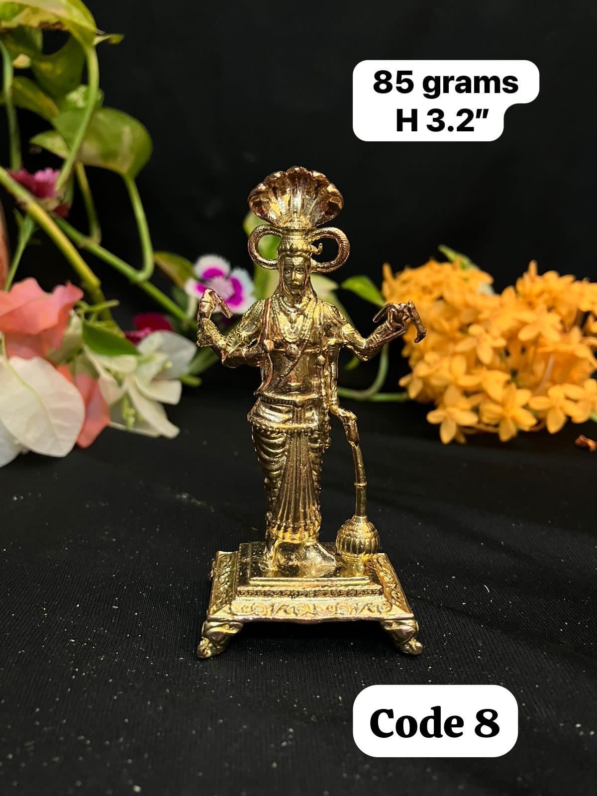 Prasiddh copper idols present panchaloha idol of veerabhadreshwara swamy