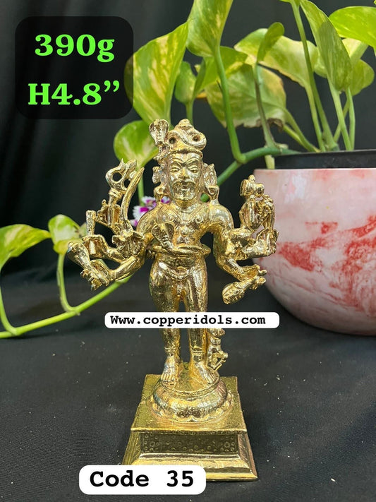 prasiddh copper idols present panchaloha idol of kaalabhairava swamy / kalabhairava swamy