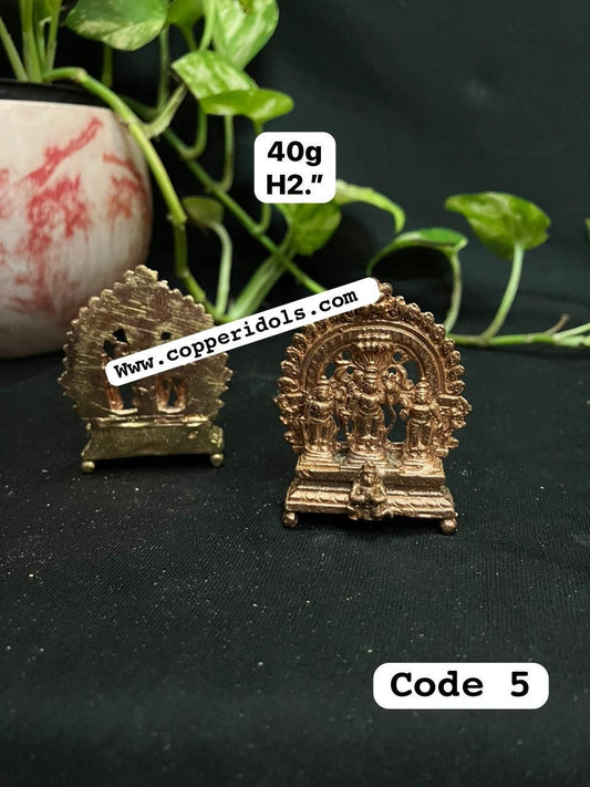 Prasiddh copper idols present copper idol of rama set / rama parivara