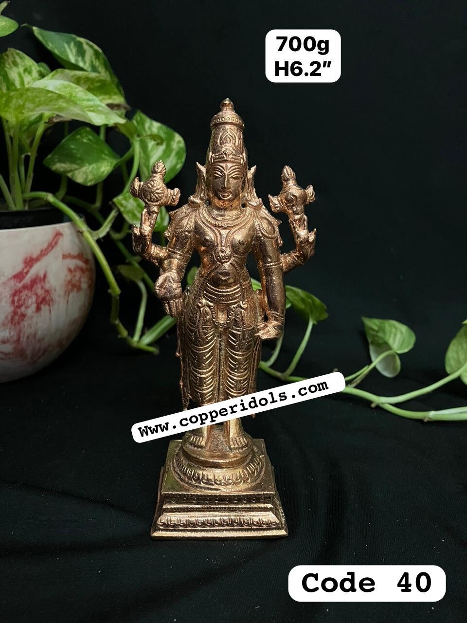 Prasiddh copper idols presents Copper Idol of Sri Maha Vishnu Srinivasa Balaji Venkateshwara