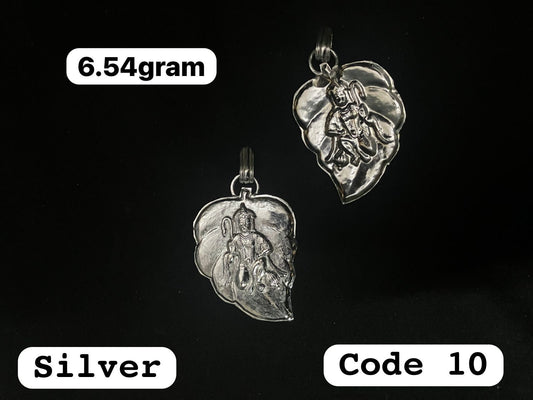 Prasiddh copper idols present silver hanuman pendant