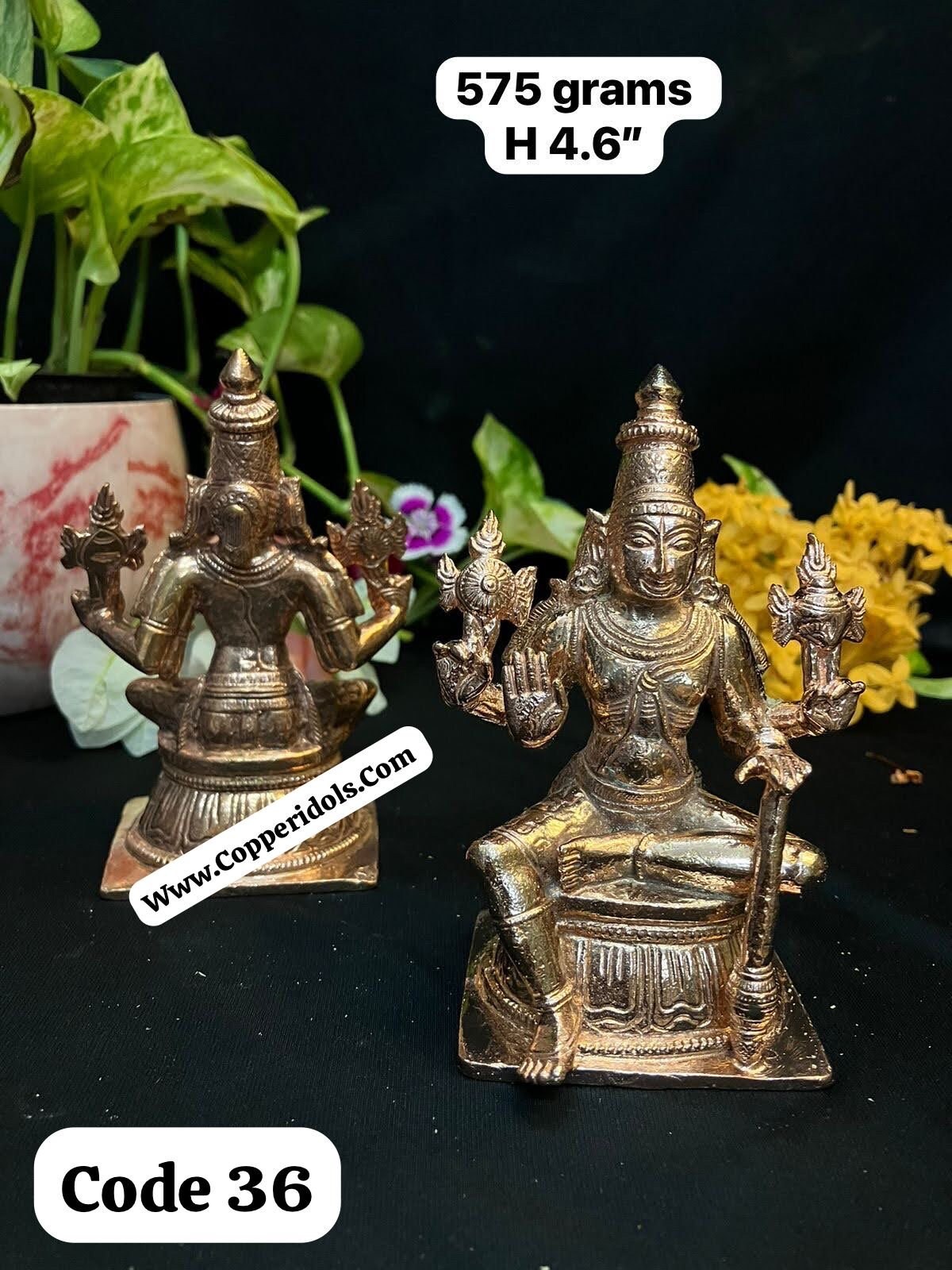 Prasiddh copper idols present copper idol of vaikunthanatha