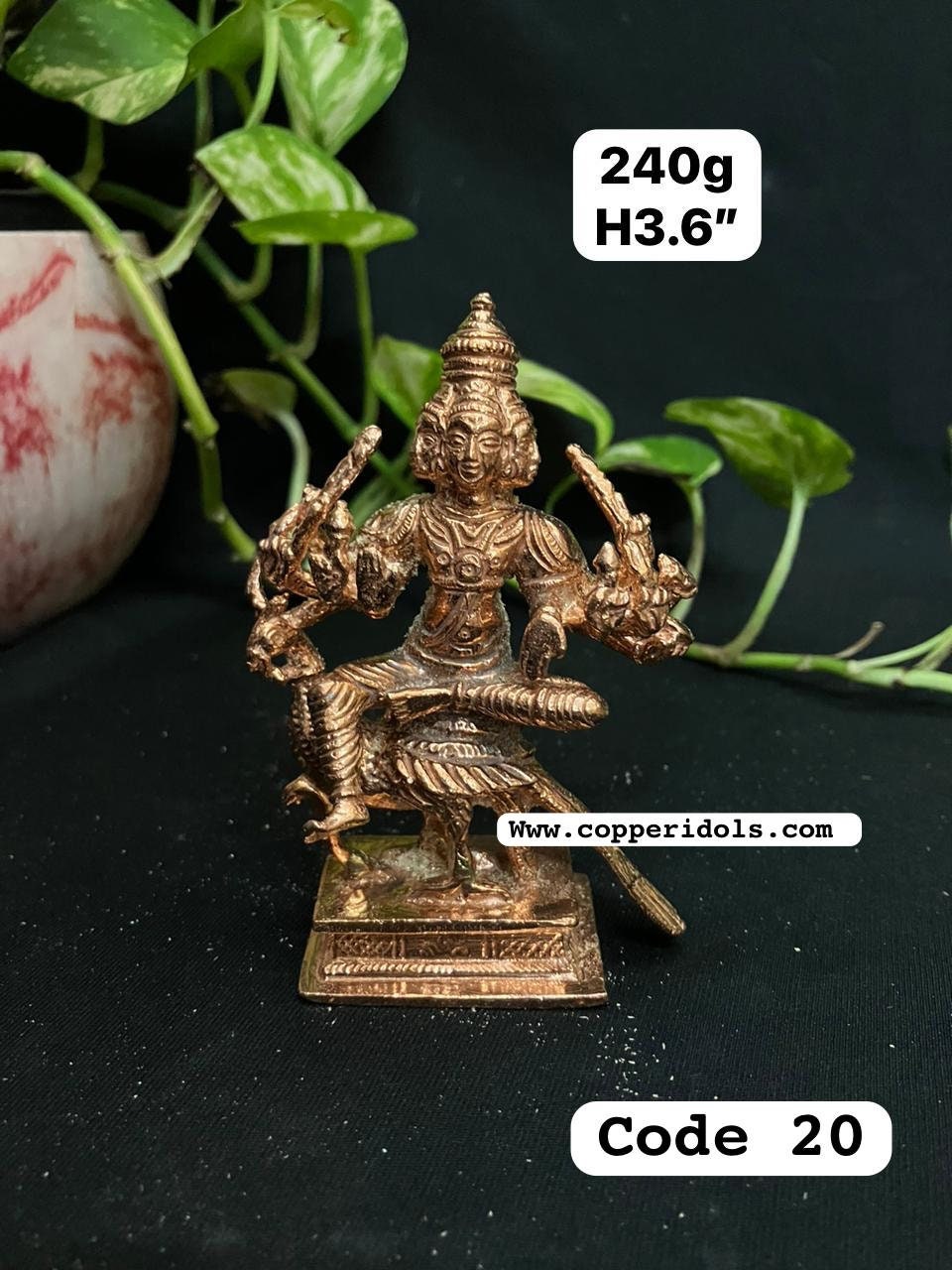 Prasiddh copper idols present copper idol of shanumuga swamy / subramanya swamy/armugan