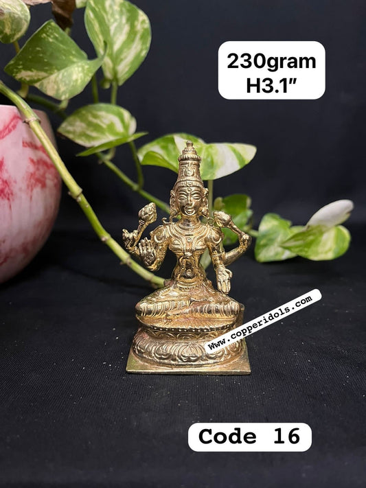 Prasiddh copper idol present panchaloha idol of mahalakshmi