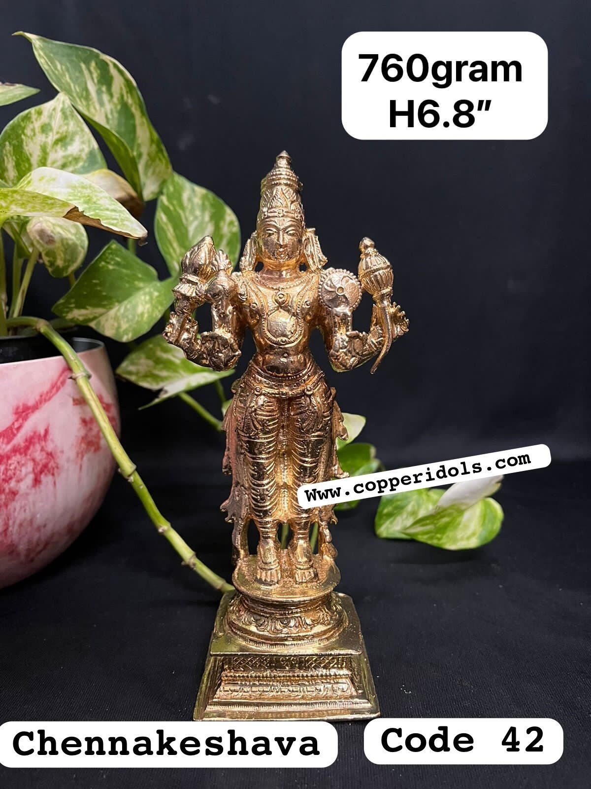 Prasiddh copper idol presents panchaloha idol of chennakeshva swamy