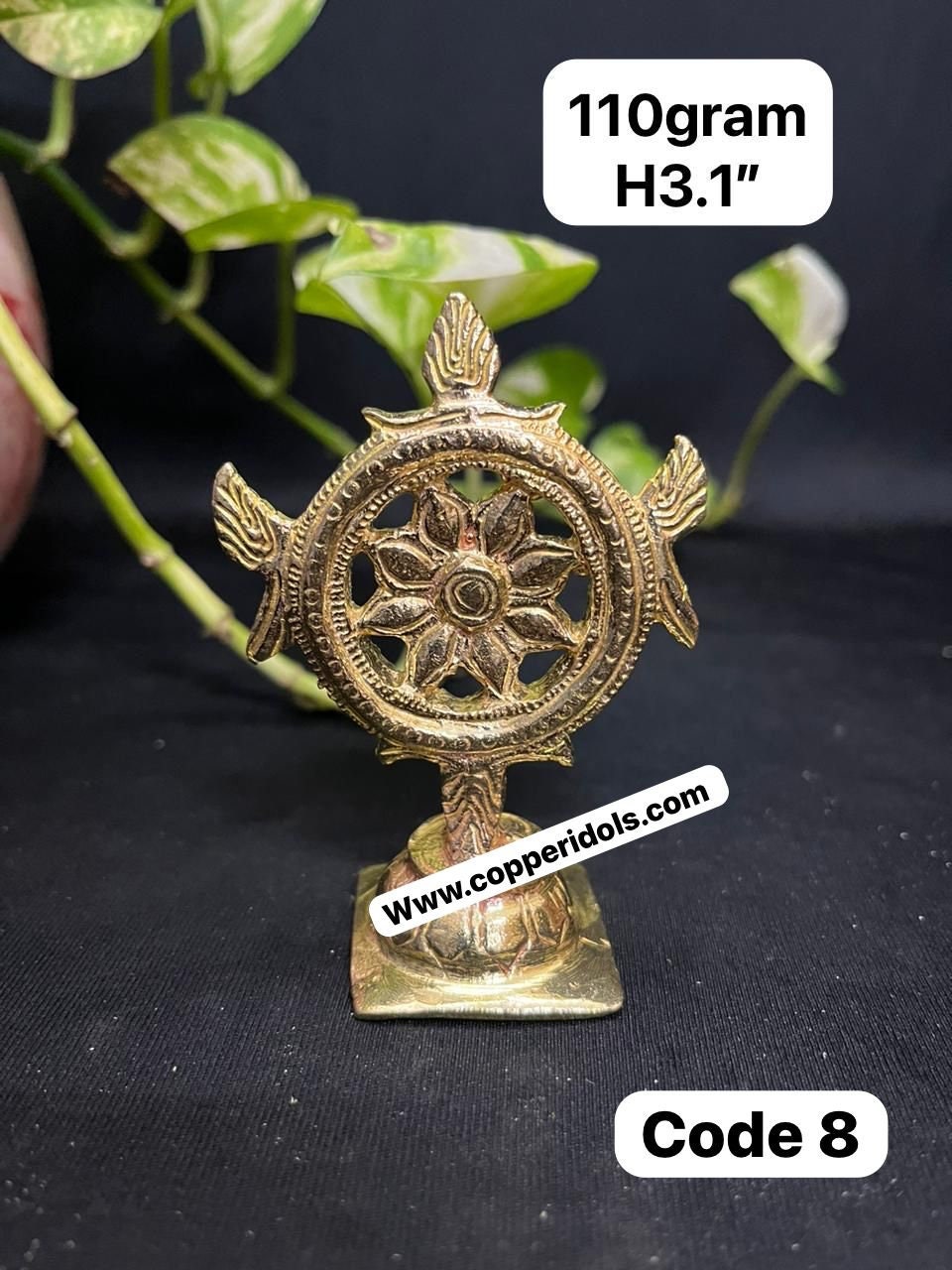 Prasiddh copper idol present panchaloha idol of sudarshana chakra