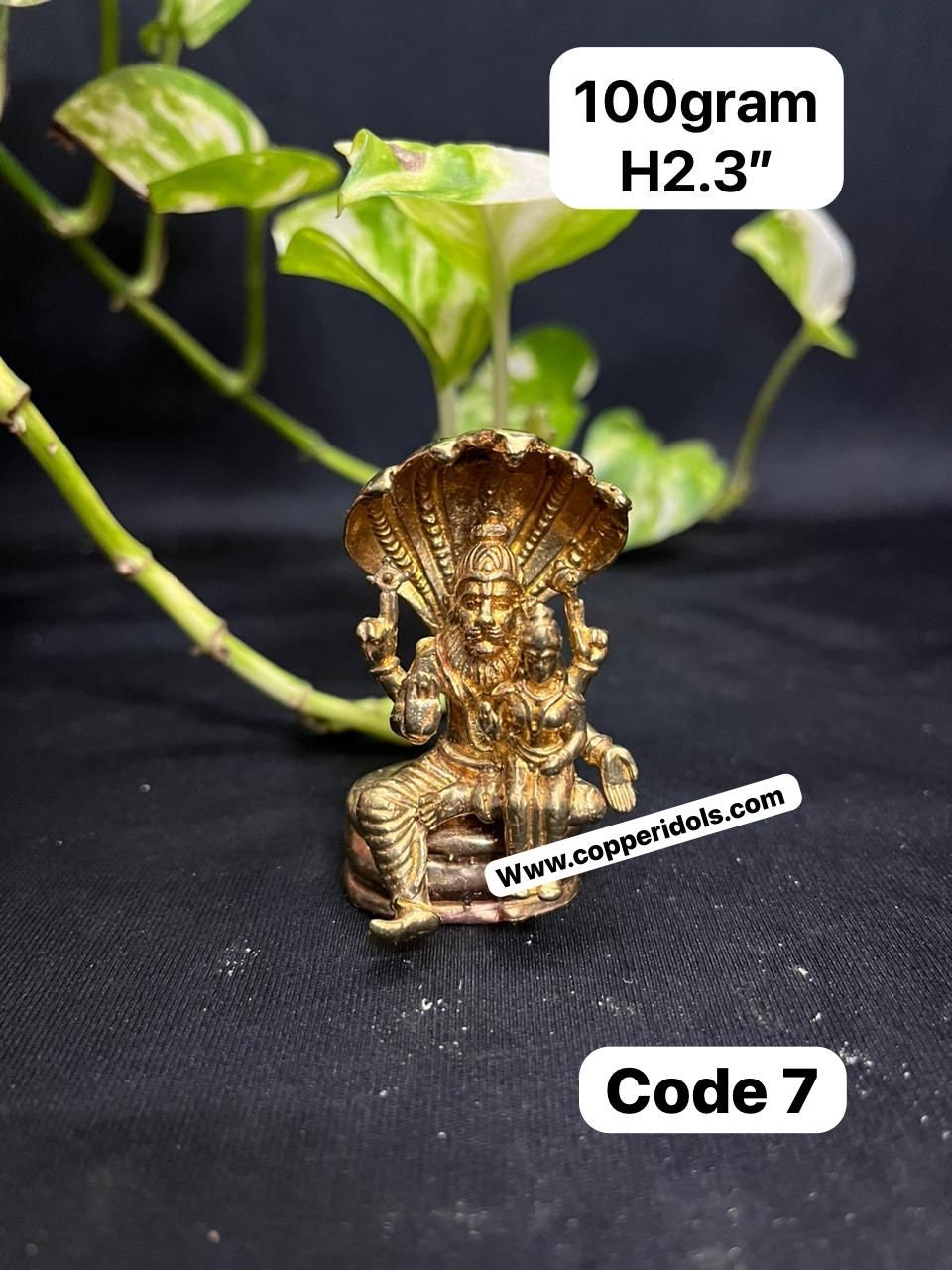 Prasiddh copper idol present panchaloha lakshmi narasimha with shesha