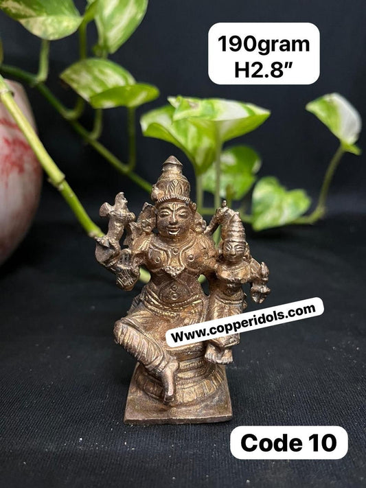 Prasiddh copper idol present copper idol of uma maheshwara