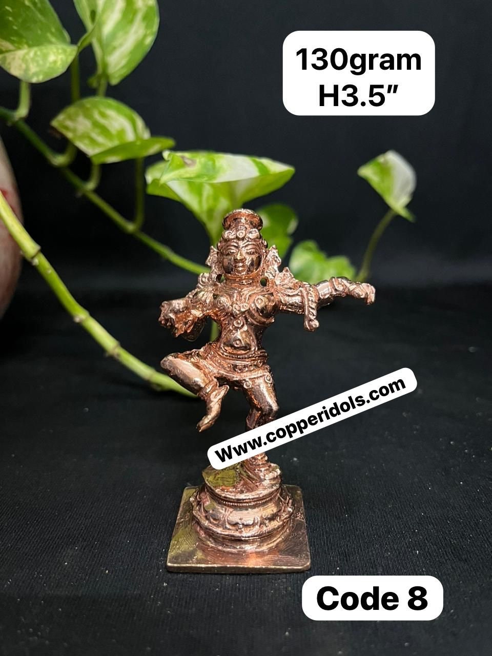 Prasiddh copper idol present copper idol of nartana krishna