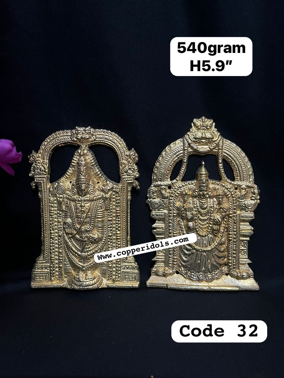 Prasiddh copper idol present panchaloha idol of srinivasa with padmavathi