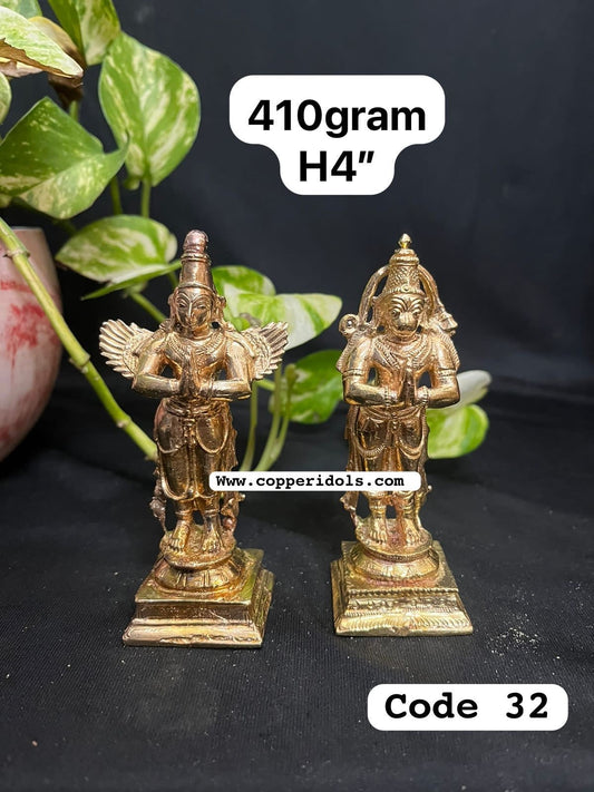 Prasiddh copper idol present panchaloha idol of garuda hanuman