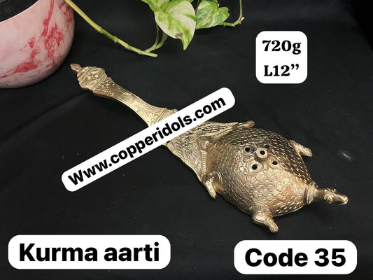 Prasiddh copper idol present panchalohha idol of kurma aarti / kurma aarati