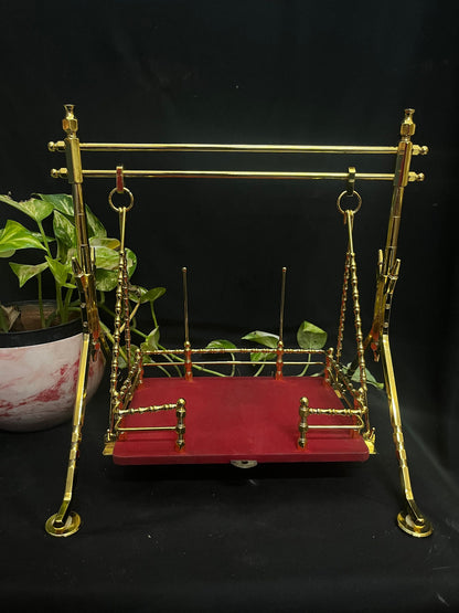 Prasiddh copper idol present brass red relvate cradle / tottilu