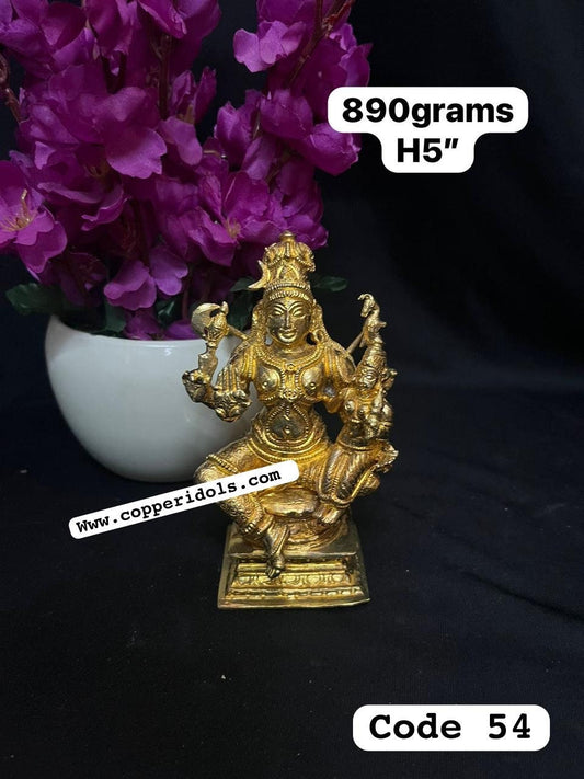 Prasiddh copper idols presents panchaloha idol of umamaheshwara swamy / shiva parvati / shiva shakthi