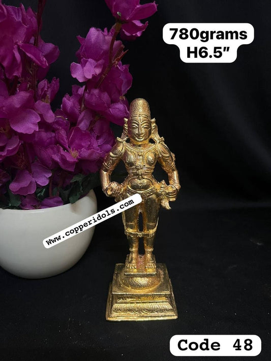 Prasiddh copper idol present panchaloha idol of vittala swamy / panduranga swamy