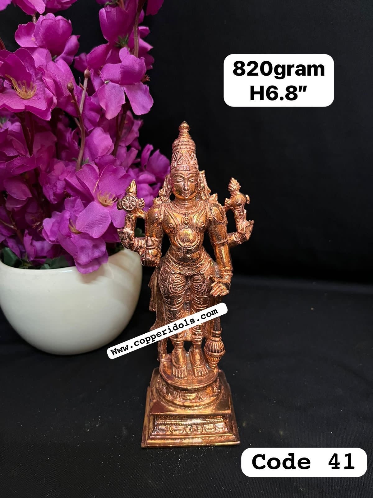 Prasiddh copper idols presents Copper idol of Sri dhanvantri dev