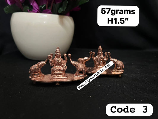 Prasiddh copper idol present copper idol of gaja lakshmi