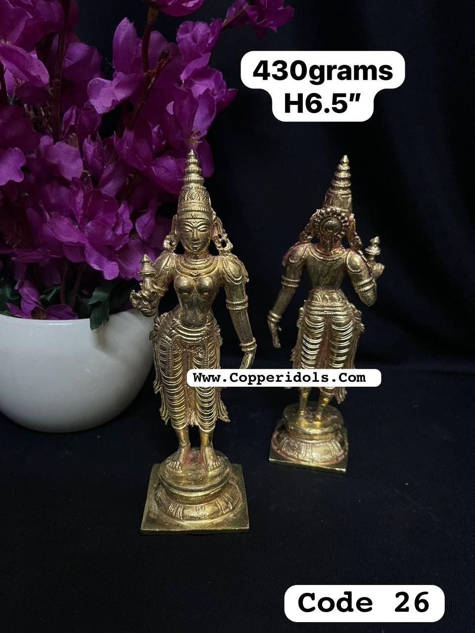 Prasiddh copper idol present panchaloha idol of meenakshi