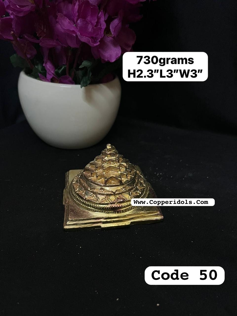 Prasiddh copper idol present panchaloha idol of meru yantra