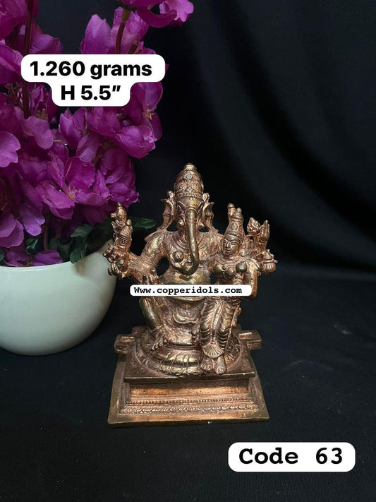 Prasiddh copper idol present copper idol of shakti ganesha