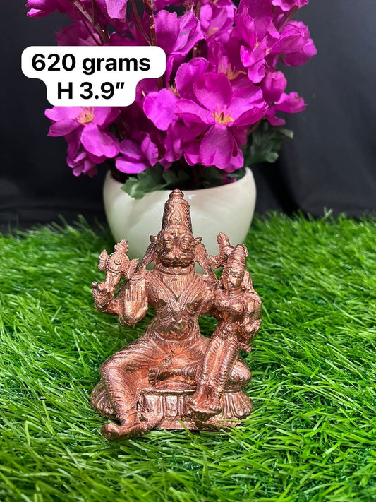 Prasiddh copper idol present copper idol of lakshmi narasimha swamy