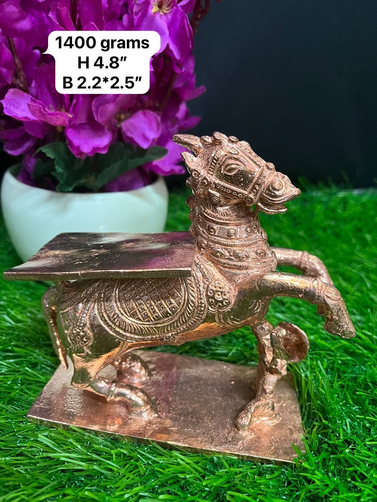 Prasiddh copper idol present copper idol of ashwa vahana / horse vahana / kudure vahana