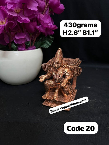 Copper made garuda vahanam