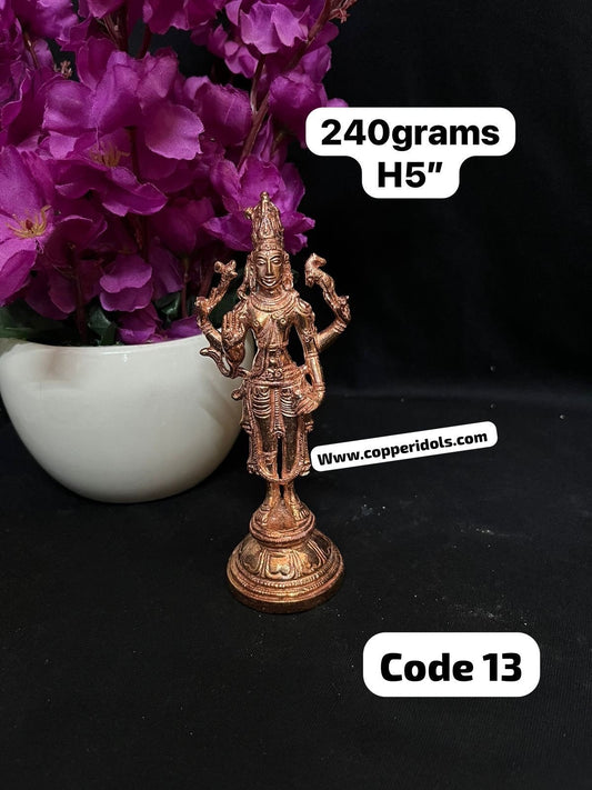 Prasiddh copper idols present copper idol of shiva / standing shiva