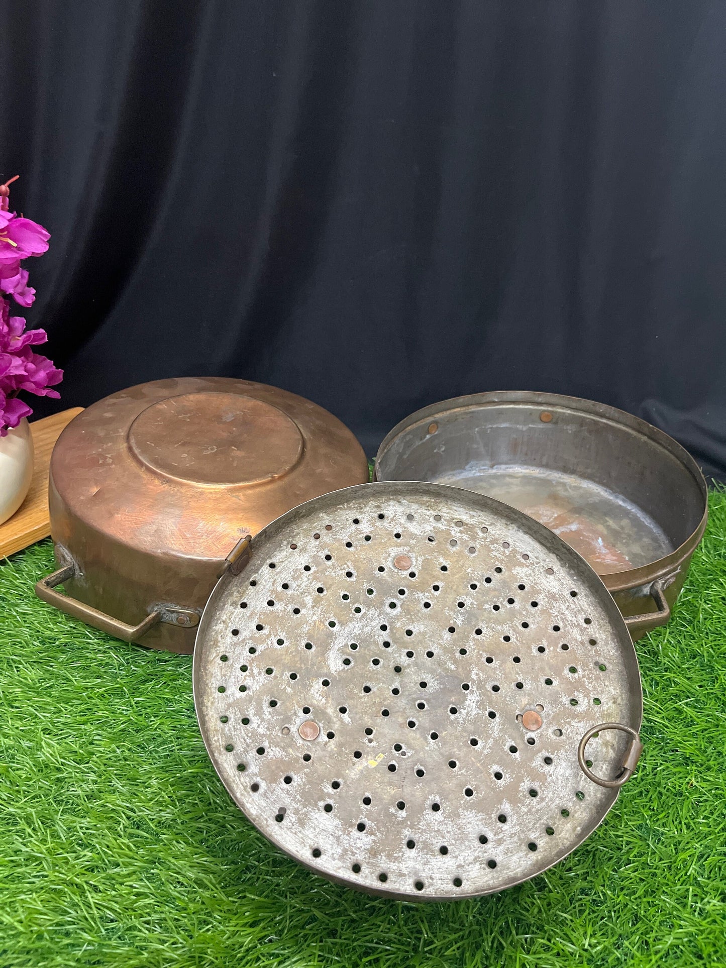 Brass made vintage modaka cooker