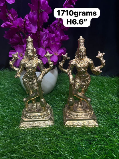 Prasiddh copper idol present panchaloha idol of dwarapalakaru / jaya and vijaya