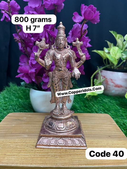 Prasiddh copper idol present copper idol of srinivasa swamy / ranganatha swamy