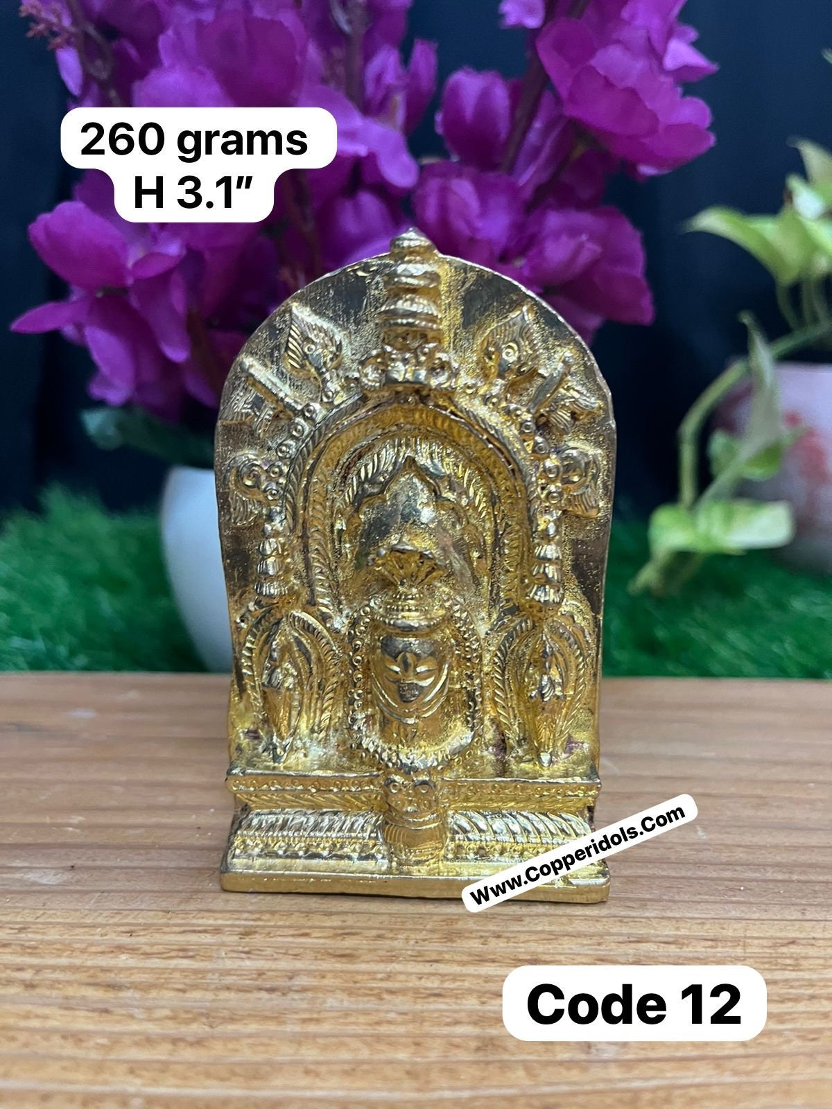 Prasiddh copper idol present panchaloha idol of manjunatha swamy / dharmastala manjunatha swamy