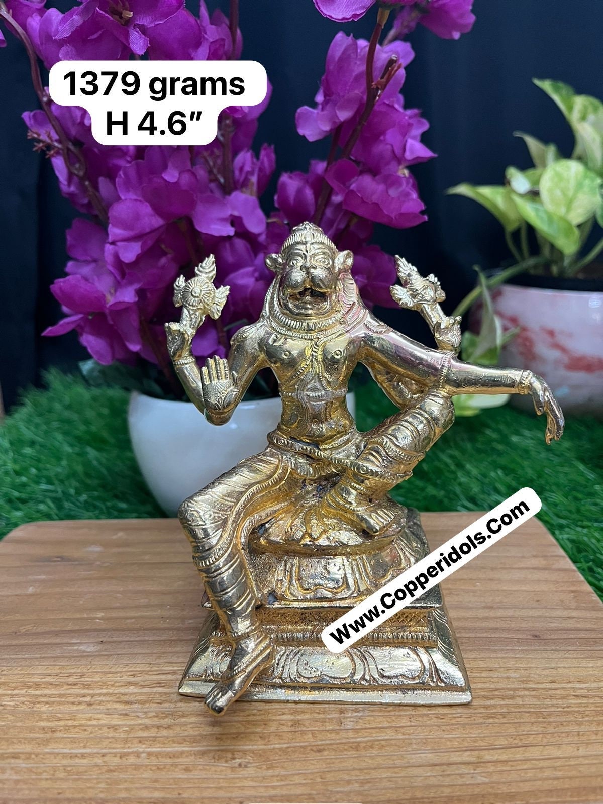 Prasiddh copper idol present panchaloha idol of Veera yoga narasimha swamy