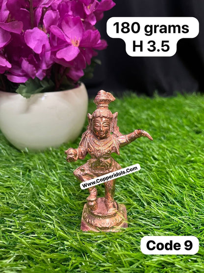 Prasiddh copper idol present copper idol of butter ball krishna