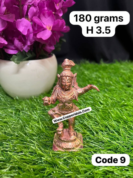 Prasiddh copper idol present copper idol of butter ball krishna