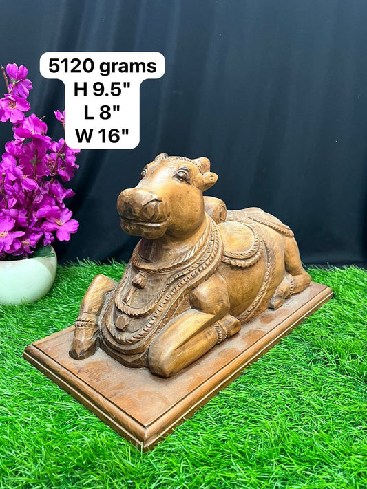 vintage wooden nandi bull