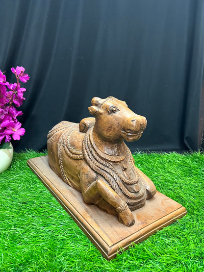 vintage wooden nandi bull