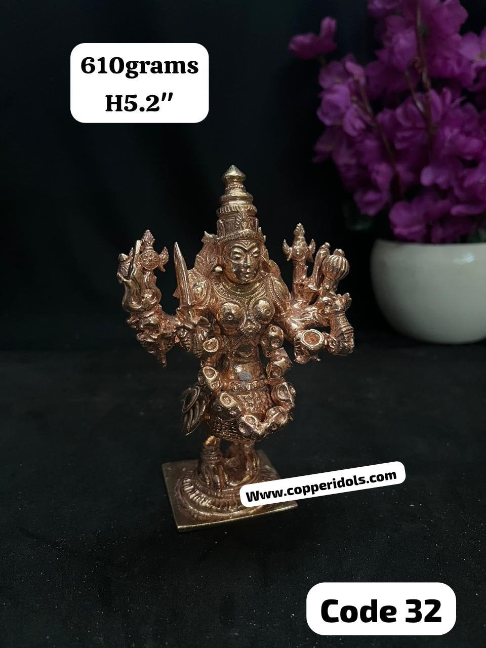 Prasiddh copper idol presents copper pakshi roopa bhadrakali