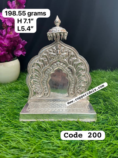 Prasiddh copper idol presents silver made Udupi style peeta prabhavali