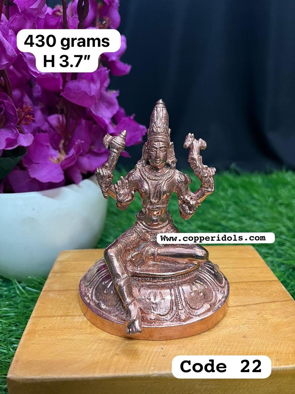 Prasiddh copper idol present copper idol of maheshwara swamy / shiva