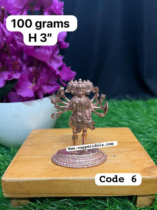 Prasiddh copper idol present copper idol of panchamuki hanuman