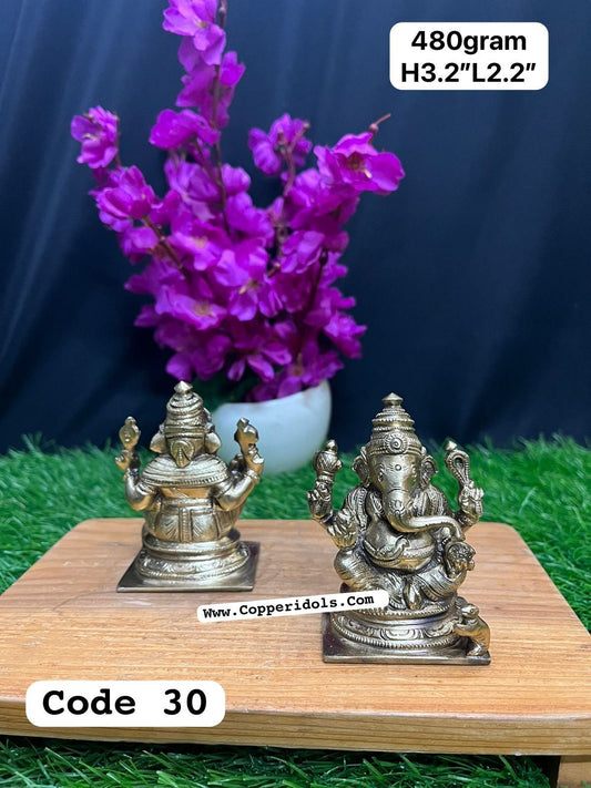 Prasiddh copper idol presents panchaloha idol of ganesha