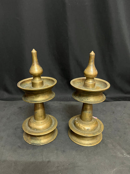 vintage bronze cast malbar lamps