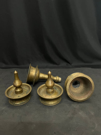 vintage bronze cast malbar lamps