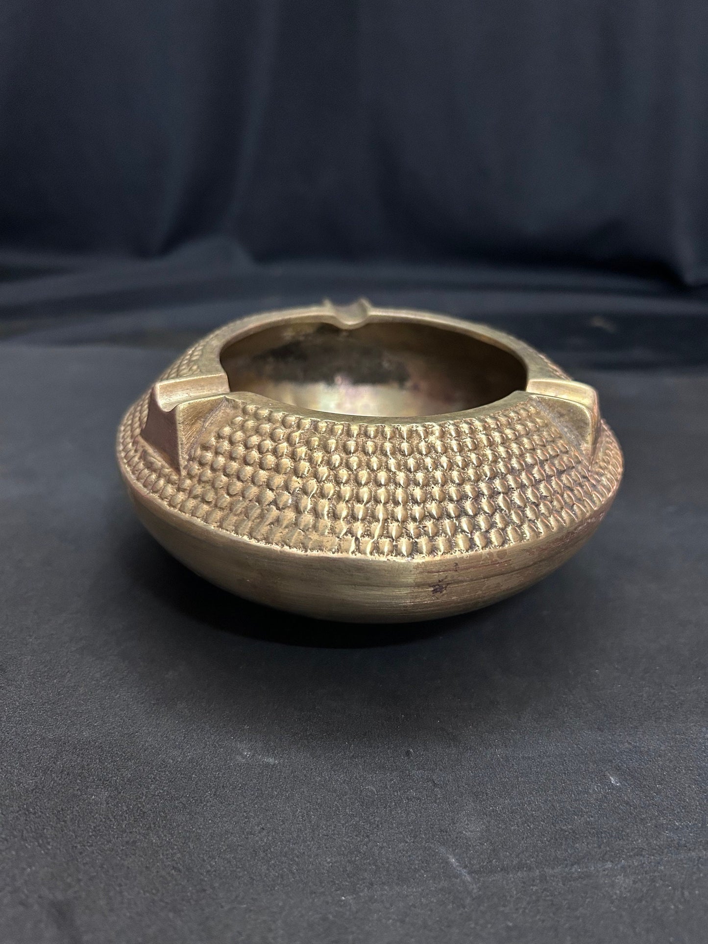 Vintage brass cast ash tray